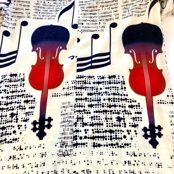 Classical Music Dress by Azalea/Firmiani, (Size L) ; 3/4 Length Belled Sleeves - Picture 3 of 8